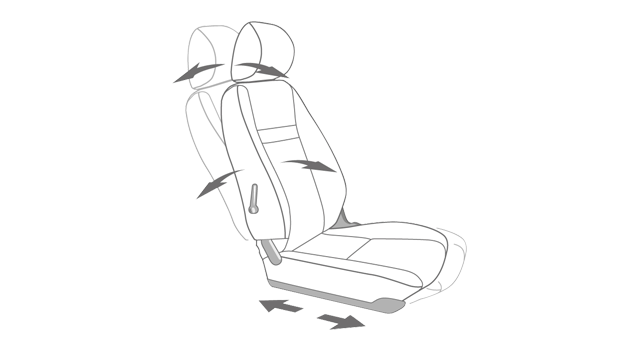 Ghế lái điều chỉnh vị trí